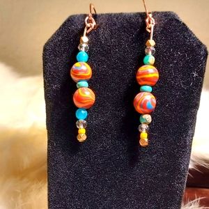 Handmade crystal earrings